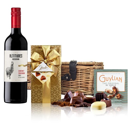Altitudes Reserva Cabernet Sauvignon 75cl Red Wine And Chocolates Hamper